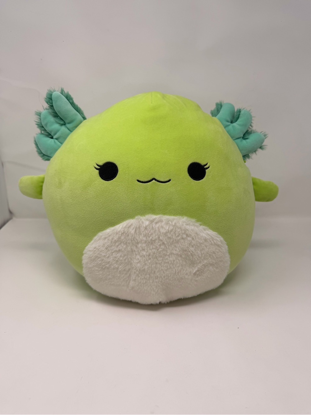 Mipsy the Green Axolotl from the Squishmallows collection